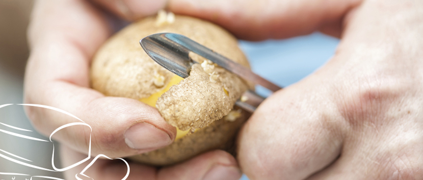 a person holding a small object