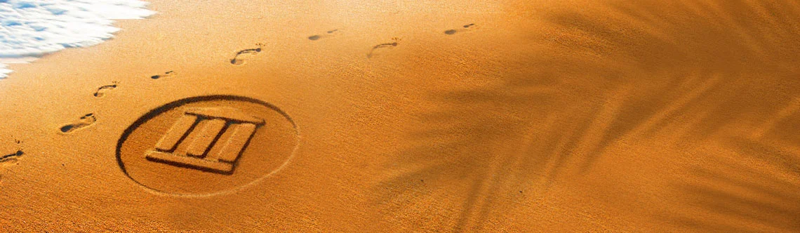 Ein Wort im Sand