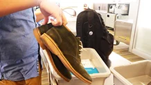a person holding a bag