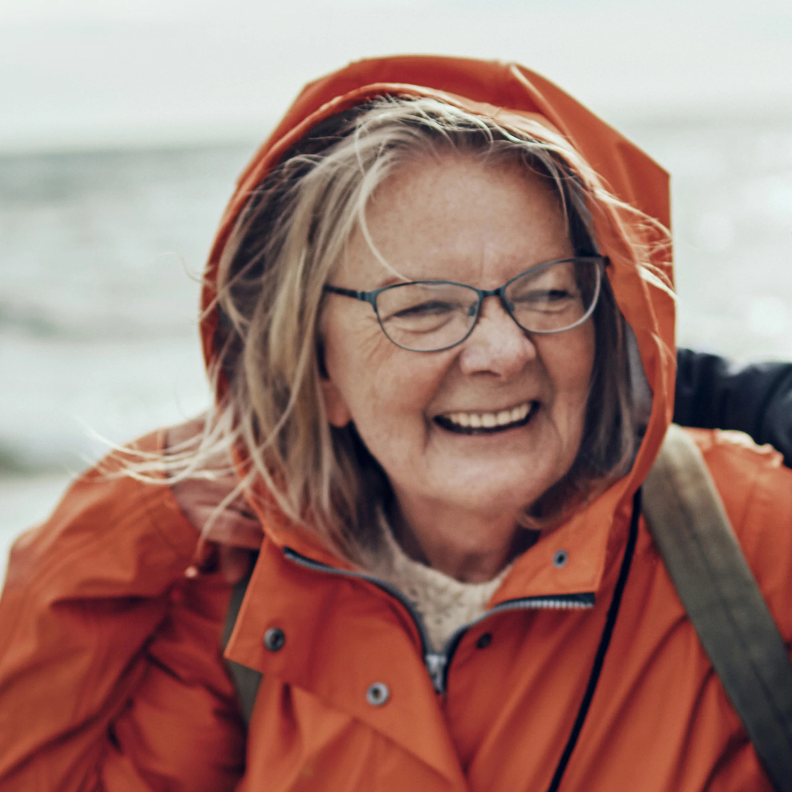 a person wearing glasses