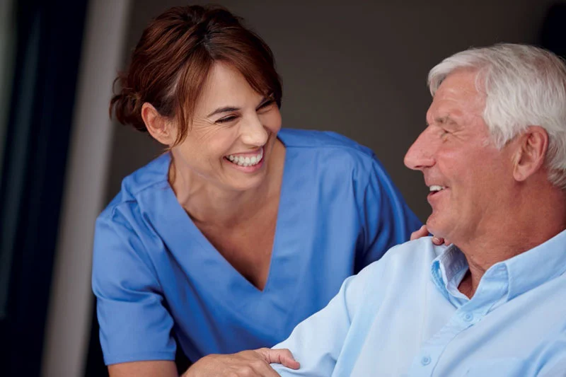 a nurse and a patient